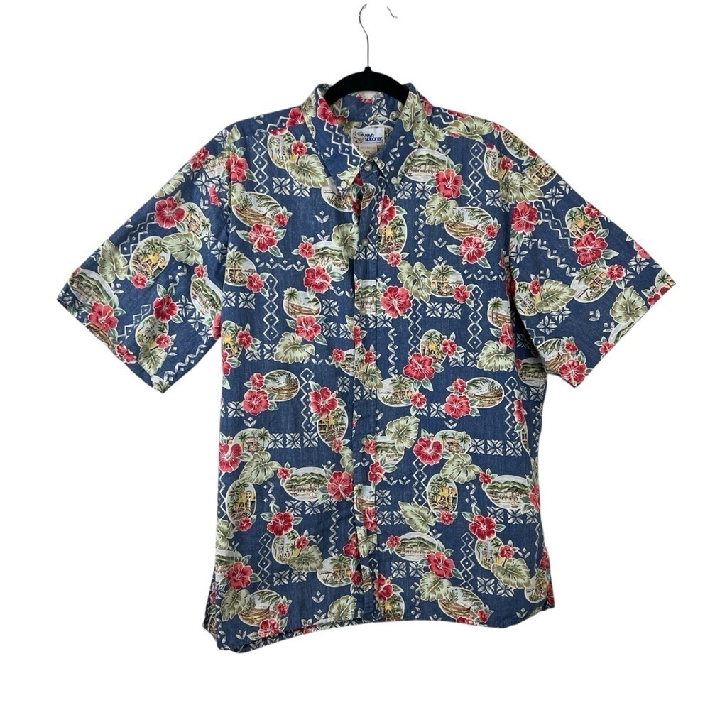 Reyn Spooner Vintage 90s Floral Hawaiian Shirt